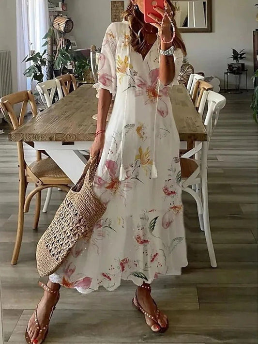 Robe maxi bohème femme – Flatteuse et fluide