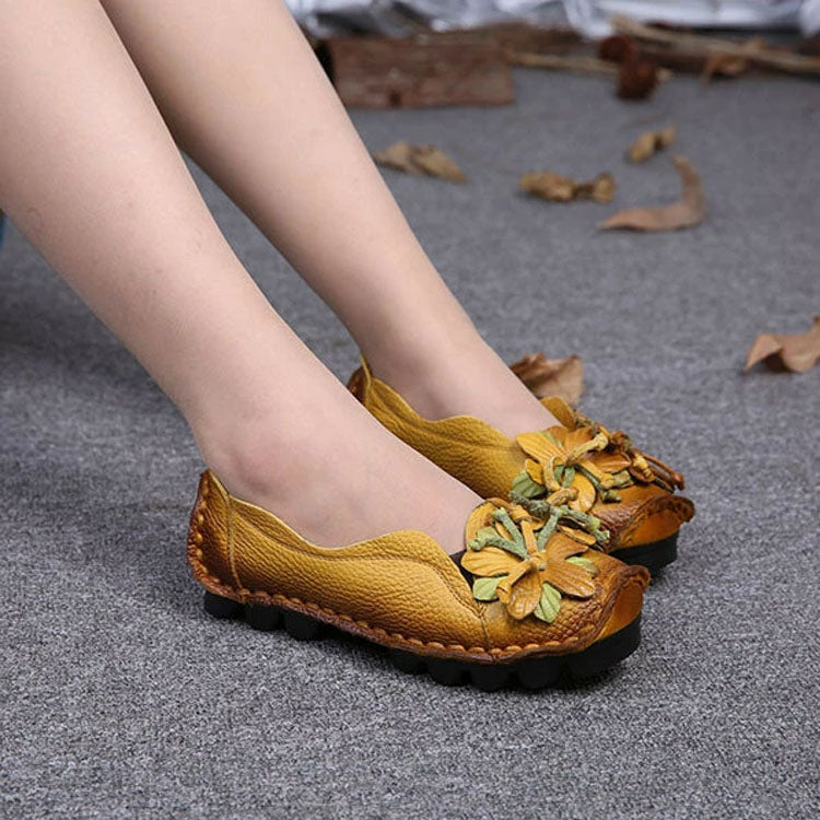 Chaussures décontractées glamour pour femme avec détail floral