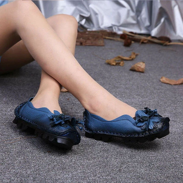 Chaussures décontractées glamour pour femme avec détail floral