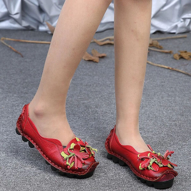 Chaussures décontractées glamour pour femme avec détail floral
