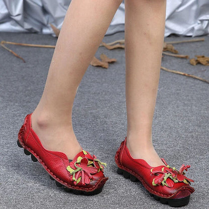 Chaussures décontractées glamour pour femme avec détail floral