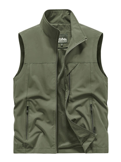 Gilet softshell sans manches homme – Veste coupe-vent légère pour l’extérieur