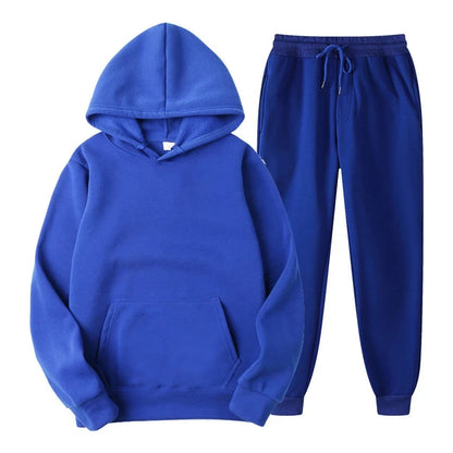 Ensemble de jogging décontracté élégant pour homme – Sweat à capuche avec pantalon assorti