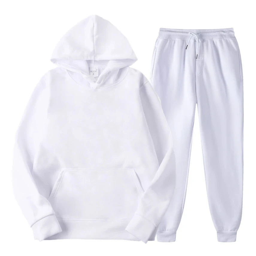 Ensemble de jogging décontracté élégant pour homme – Sweat à capuche avec pantalon assorti