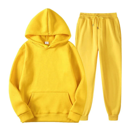 Ensemble de jogging décontracté élégant pour homme – Sweat à capuche avec pantalon assorti