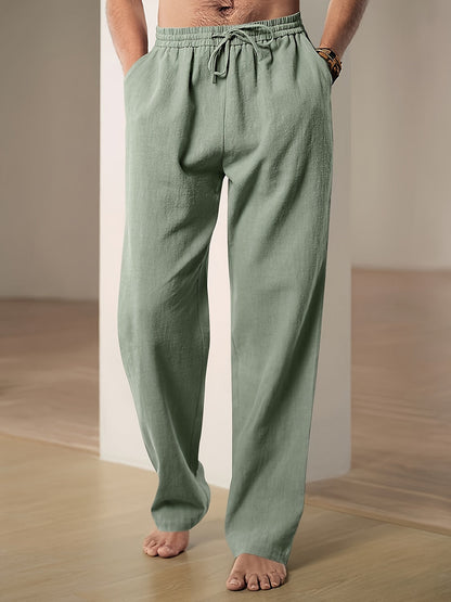 Pantalon détente homme en lin – Confort respirant pour les journées chaudes