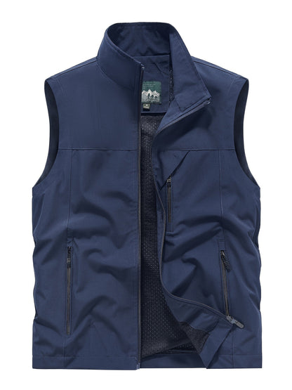 Gilet softshell sans manches homme – Veste coupe-vent légère pour l’extérieur