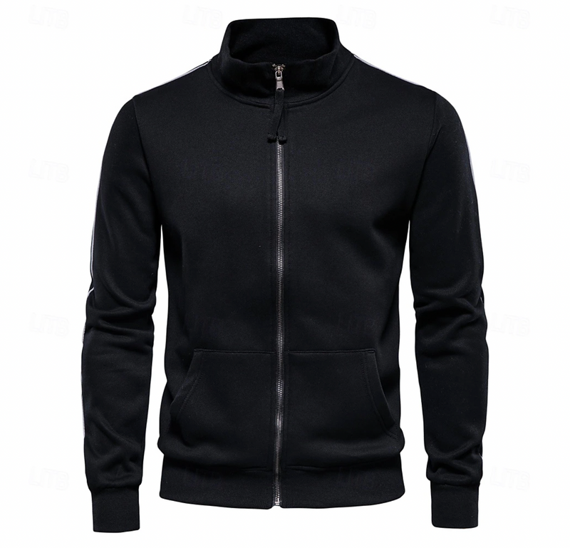 Veste Hiver Légère Homme avec Fermeture Éclair – Col Montant