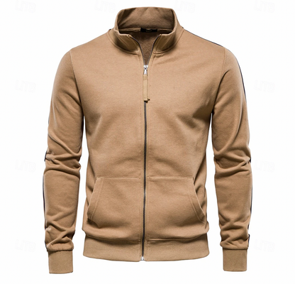 Veste Hiver Légère Homme avec Fermeture Éclair – Col Montant
