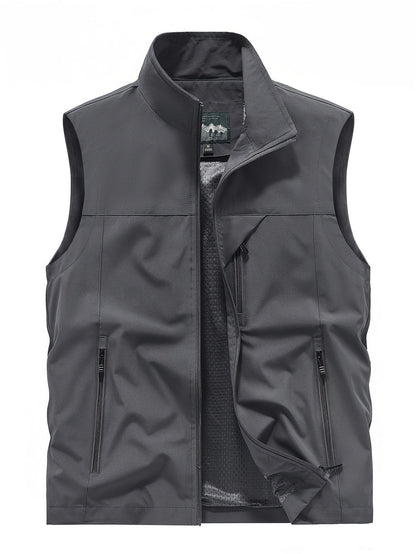 Gilet softshell sans manches homme – Veste coupe-vent légère pour l’extérieur