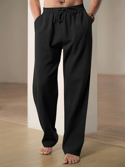 Pantalon détente homme en lin – Confort respirant pour les journées chaudes