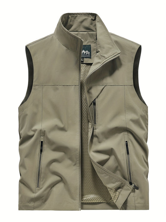Gilet softshell sans manches homme – Veste coupe-vent légère pour l’extérieur