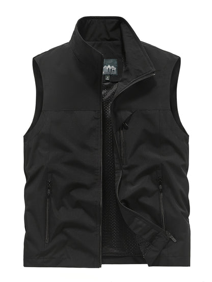Gilet softshell sans manches homme – Veste coupe-vent légère pour l’extérieur