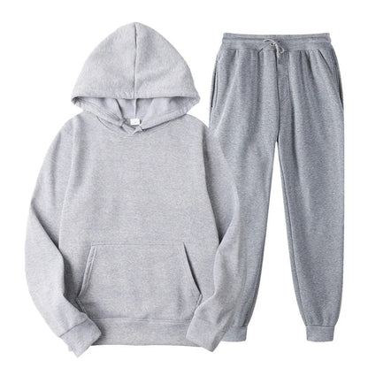 Ensemble de jogging décontracté élégant pour homme – Sweat à capuche avec pantalon assorti