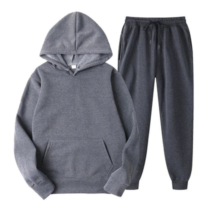 Ensemble de jogging décontracté élégant pour homme – Sweat à capuche avec pantalon assorti