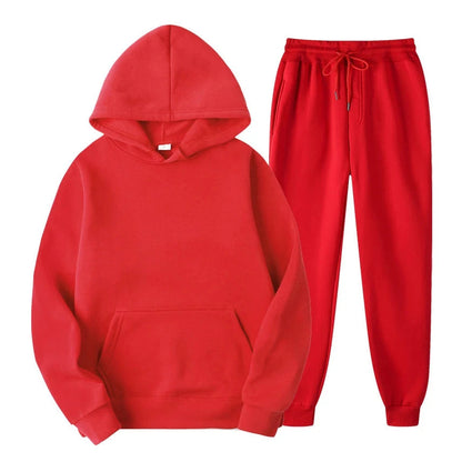 Ensemble de jogging décontracté élégant pour homme – Sweat à capuche avec pantalon assorti