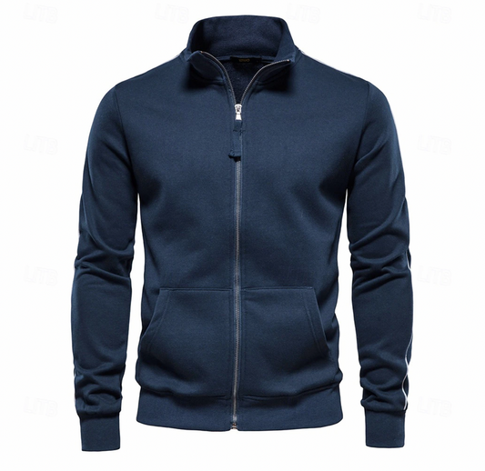 Veste Hiver Légère Homme avec Fermeture Éclair – Col Montant