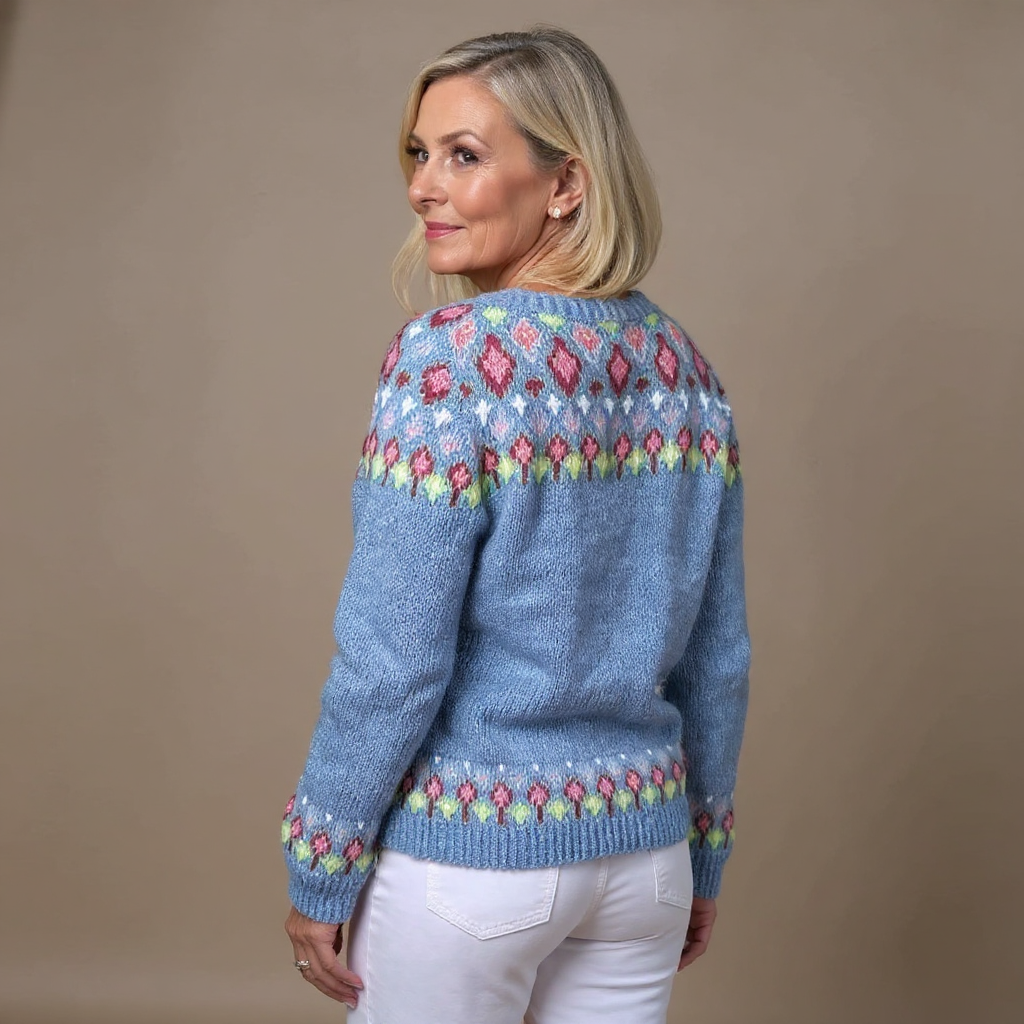 Cardigan islandese vintage da donna - Morbido e caldo