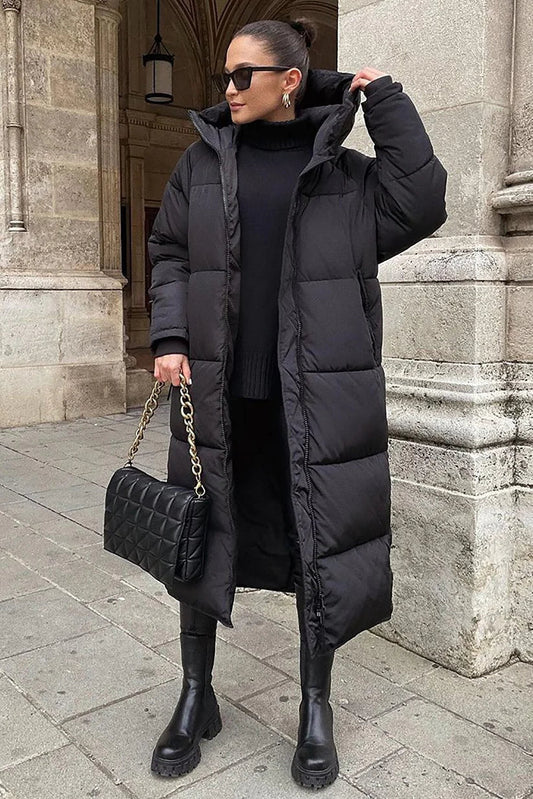 Manteau Long Matelassé d’Hiver pour Femmes