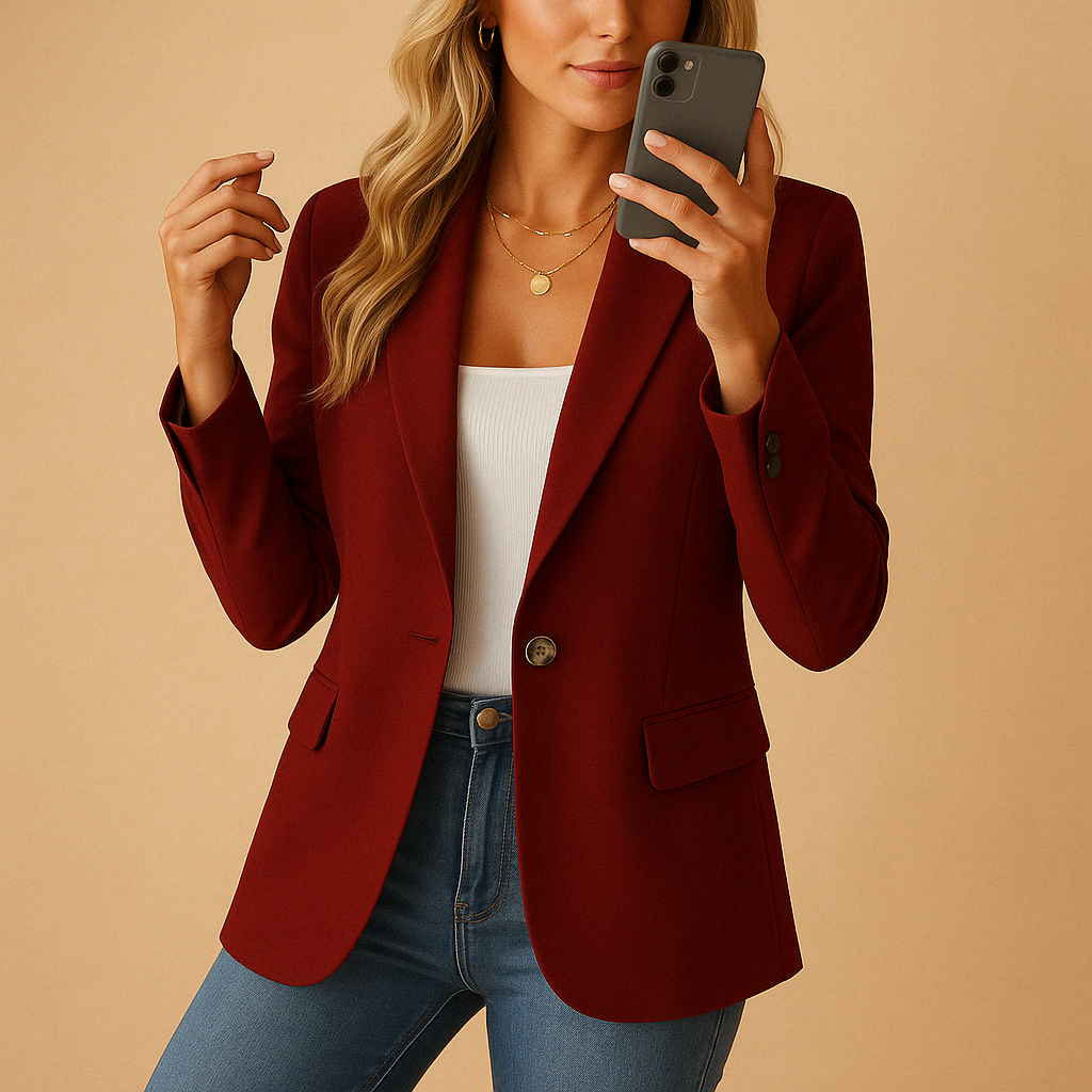 Blazer cintré pour femmes – Design ajusté avec stretch pour looks professionnels et décontractés