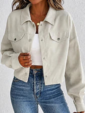 Sobrecamisa de mujer de pana - Cálida y vintage