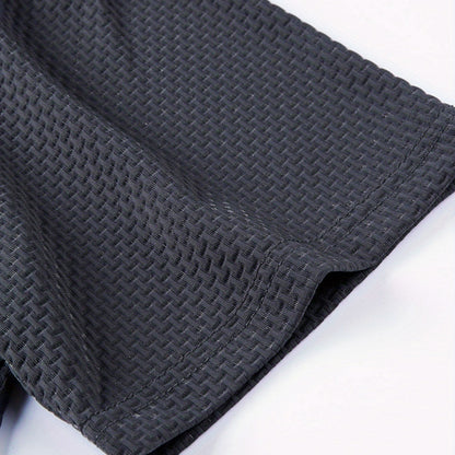 Polo Homme Décontracté Ultra-Doux Extensible – Top Tricot à Manches Courtes Confort