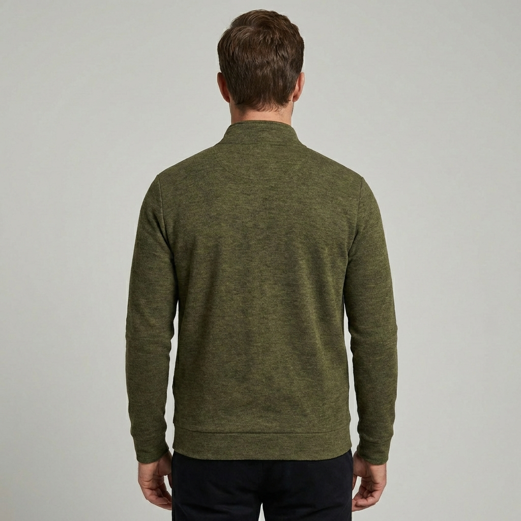 Comfortable men's zip-up cardigan - Warm and versatile