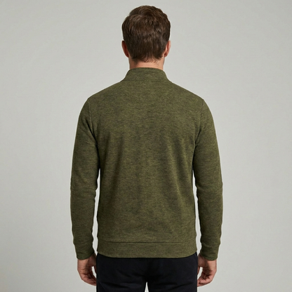 Comfortable men's zip-up cardigan - Warm and versatile