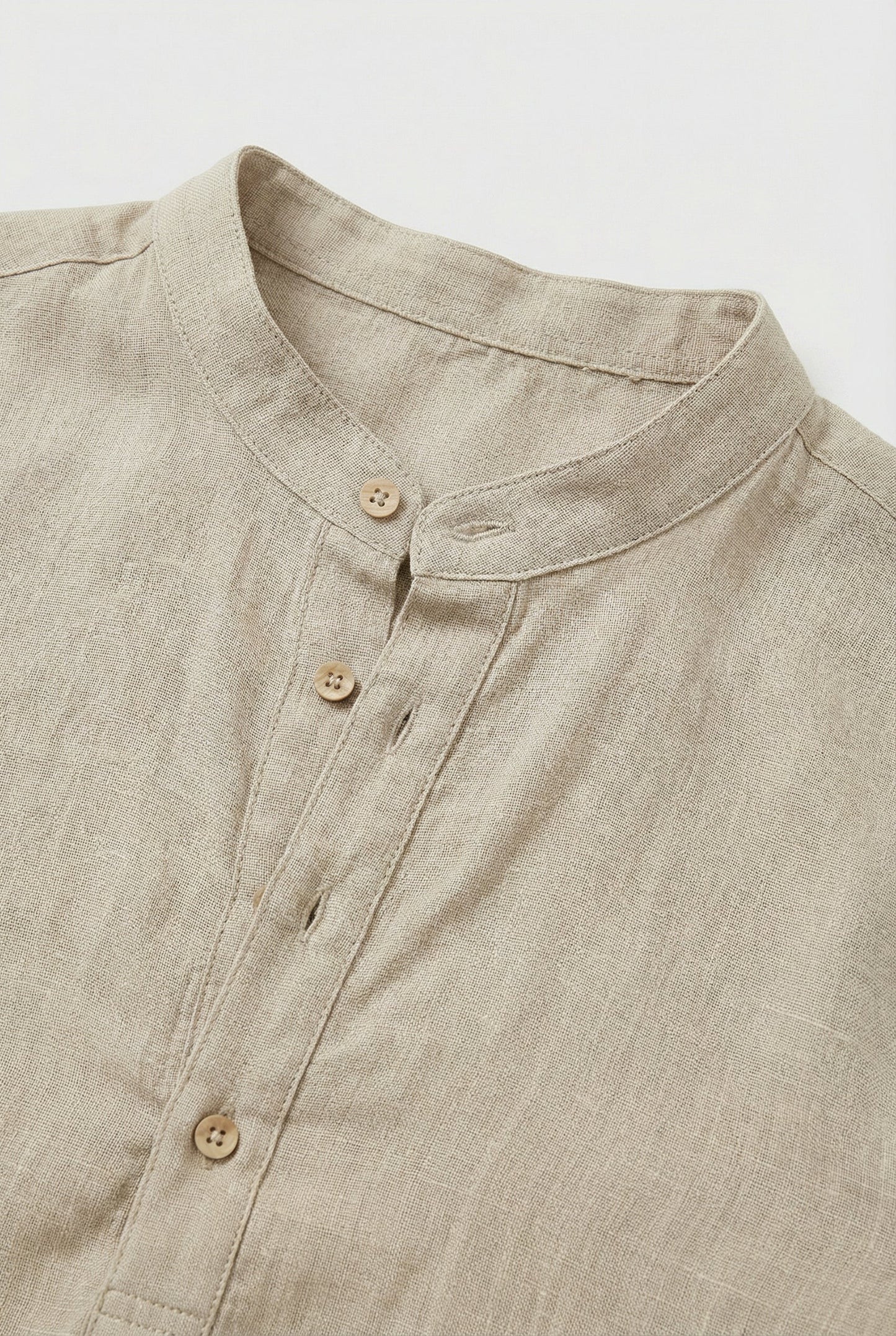 Chemise d’Été Homme en Lin – Manches Relevées Respirante