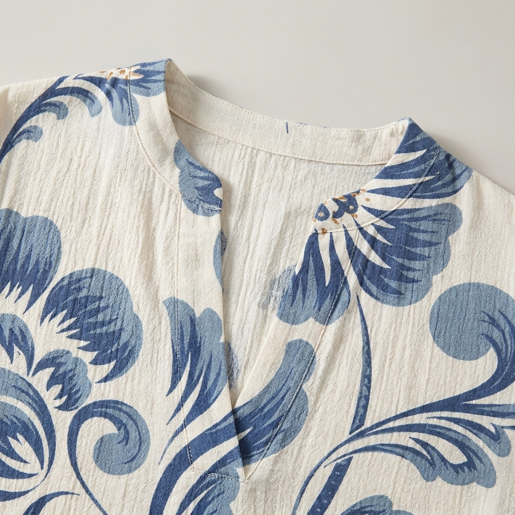 T-shirt femme leger imprime estival - Style casual frais et elegant