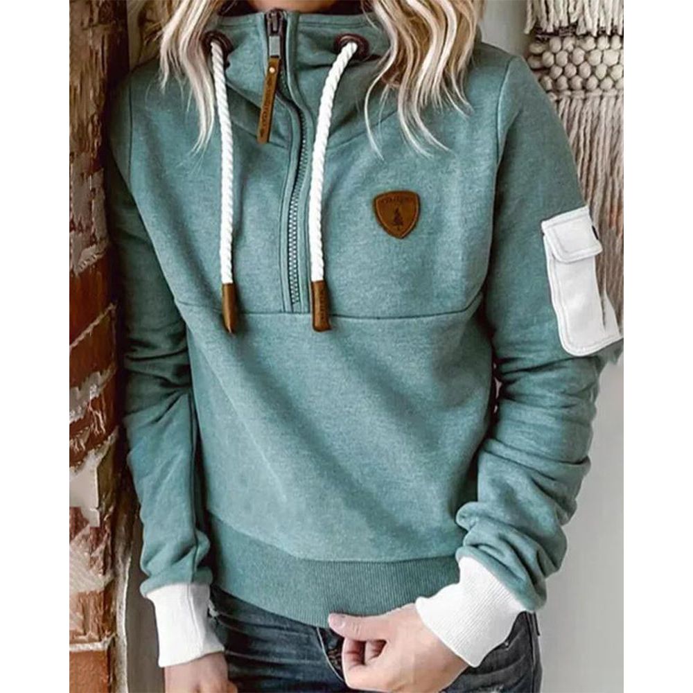 Hoodie Femme Élégant et Doux – Pull Épais et Confortable