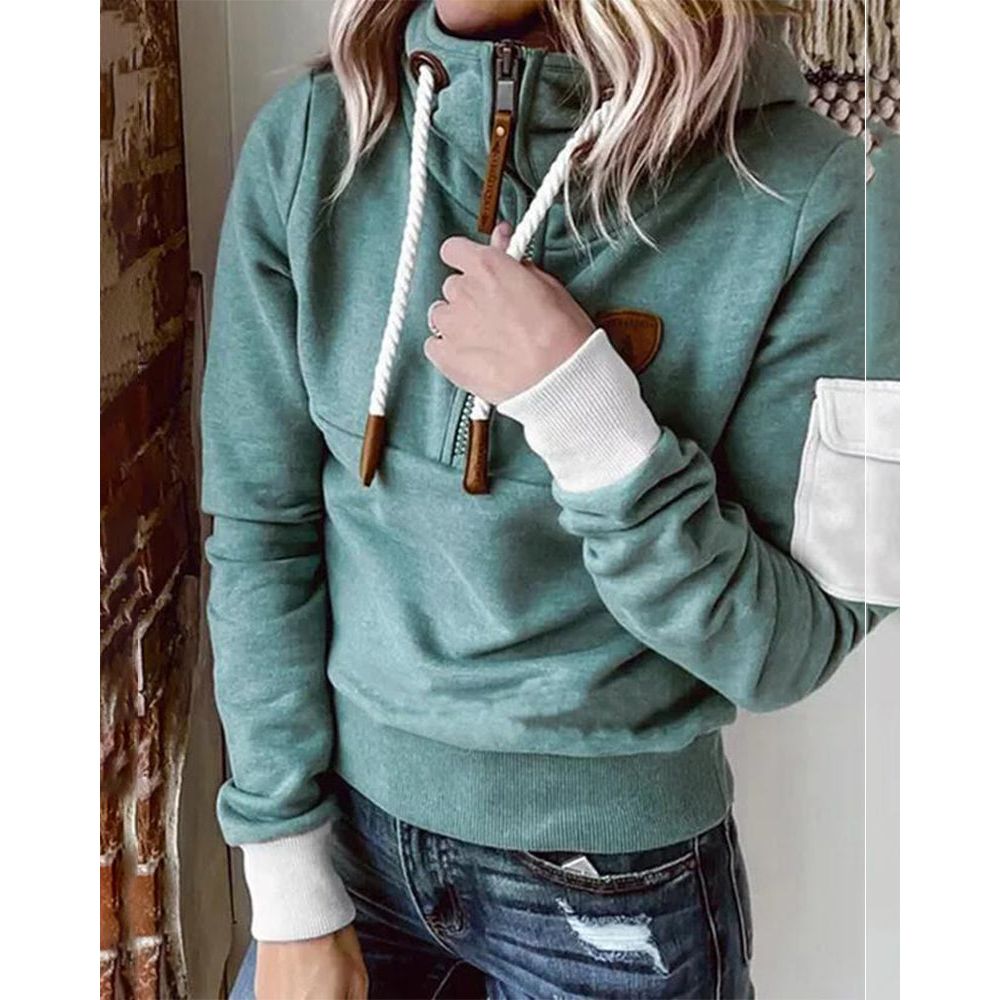 Hoodie Femme Élégant et Doux – Pull Épais et Confortable
