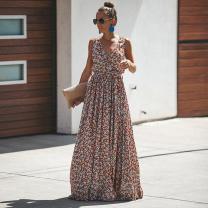 Robe maxi Ibiza fleurie chic femme