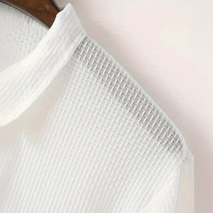 Polo Homme Décontracté Ultra-Doux Extensible – Top Tricot à Manches Courtes Confort