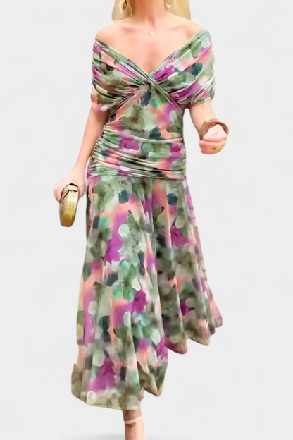 Robe elegante femme imprimee - Fluide et feminine