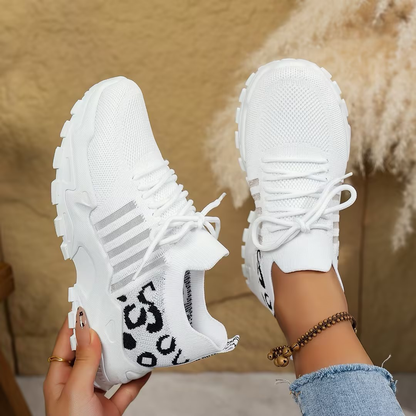 Baskets femme confort avec soutien de la voûte plantaire – Sneakers respirantes à enfiler pour marche quotidienne