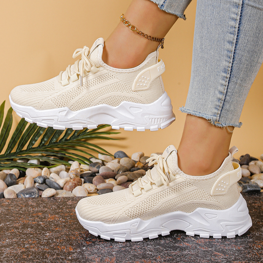 Women's comfort sneakers with arch support – Breathable slip-on sneakers for daily walking