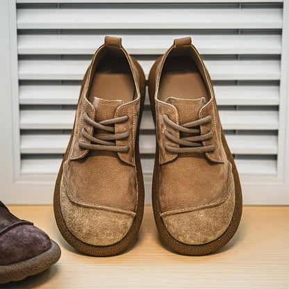 Men's Suede Shoes with Laces – Comfortable Casual Style