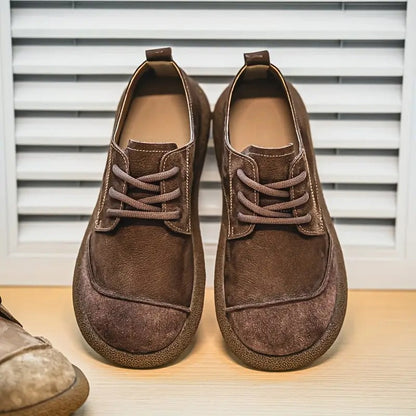Men's Suede Shoes with Laces – Comfortable Casual Style