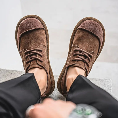 Men's Suede Shoes with Laces – Comfortable Casual Style
