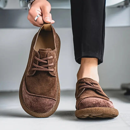Men's Suede Shoes with Laces – Comfortable Casual Style
