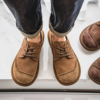 Men's Suede Shoes with Laces – Comfortable Casual Style