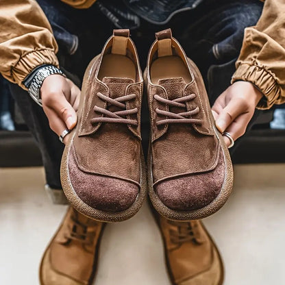 Men's Suede Shoes with Laces – Comfortable Casual Style