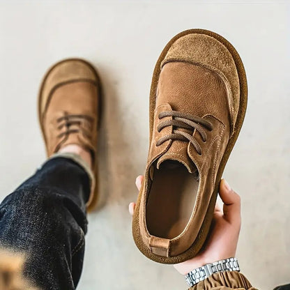 Men's Suede Shoes with Laces – Comfortable Casual Style
