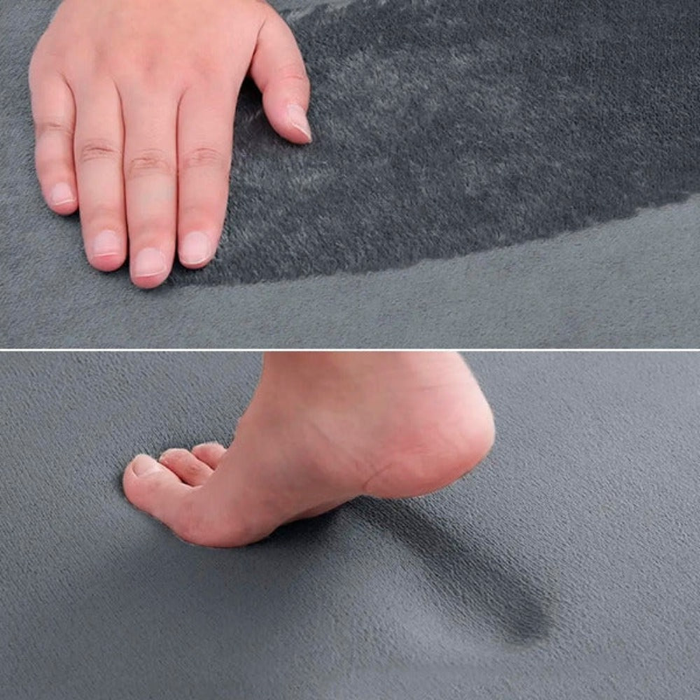 Tapis de Bain en Mousse à Mémoire de Forme Luxe Premium – Tapis de Salle de Bain Antidérapant à Séchage Rapide, Doux et Confortable pour Douche et Baignoire