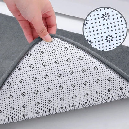 Tapis de Bain en Mousse à Mémoire de Forme Luxe Premium – Tapis de Salle de Bain Antidérapant à Séchage Rapide, Doux et Confortable pour Douche et Baignoire