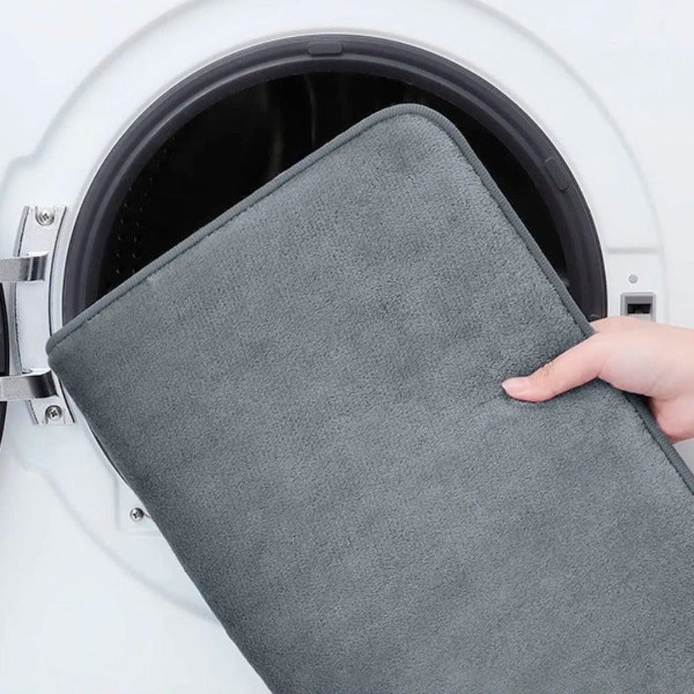 Tapis de Bain en Mousse à Mémoire de Forme Luxe Premium – Tapis de Salle de Bain Antidérapant à Séchage Rapide, Doux et Confortable pour Douche et Baignoire