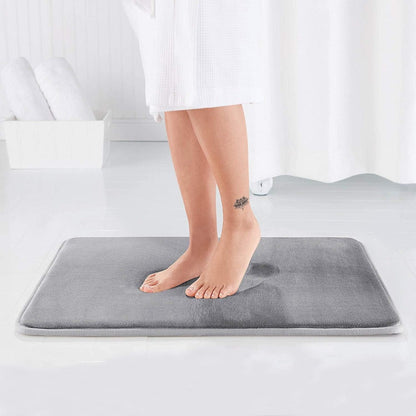 Tapis de Bain en Mousse à Mémoire de Forme Luxe Premium – Tapis de Salle de Bain Antidérapant à Séchage Rapide, Doux et Confortable pour Douche et Baignoire