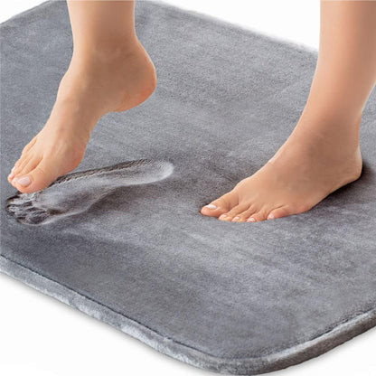 Tapis de Bain en Mousse à Mémoire de Forme Luxe Premium – Tapis de Salle de Bain Antidérapant à Séchage Rapide, Doux et Confortable pour Douche et Baignoire