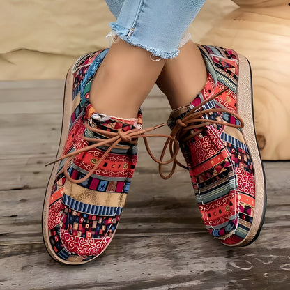 Artistic Women’s Sneakers – Elegant, Cushioned Style for Everyday Walking